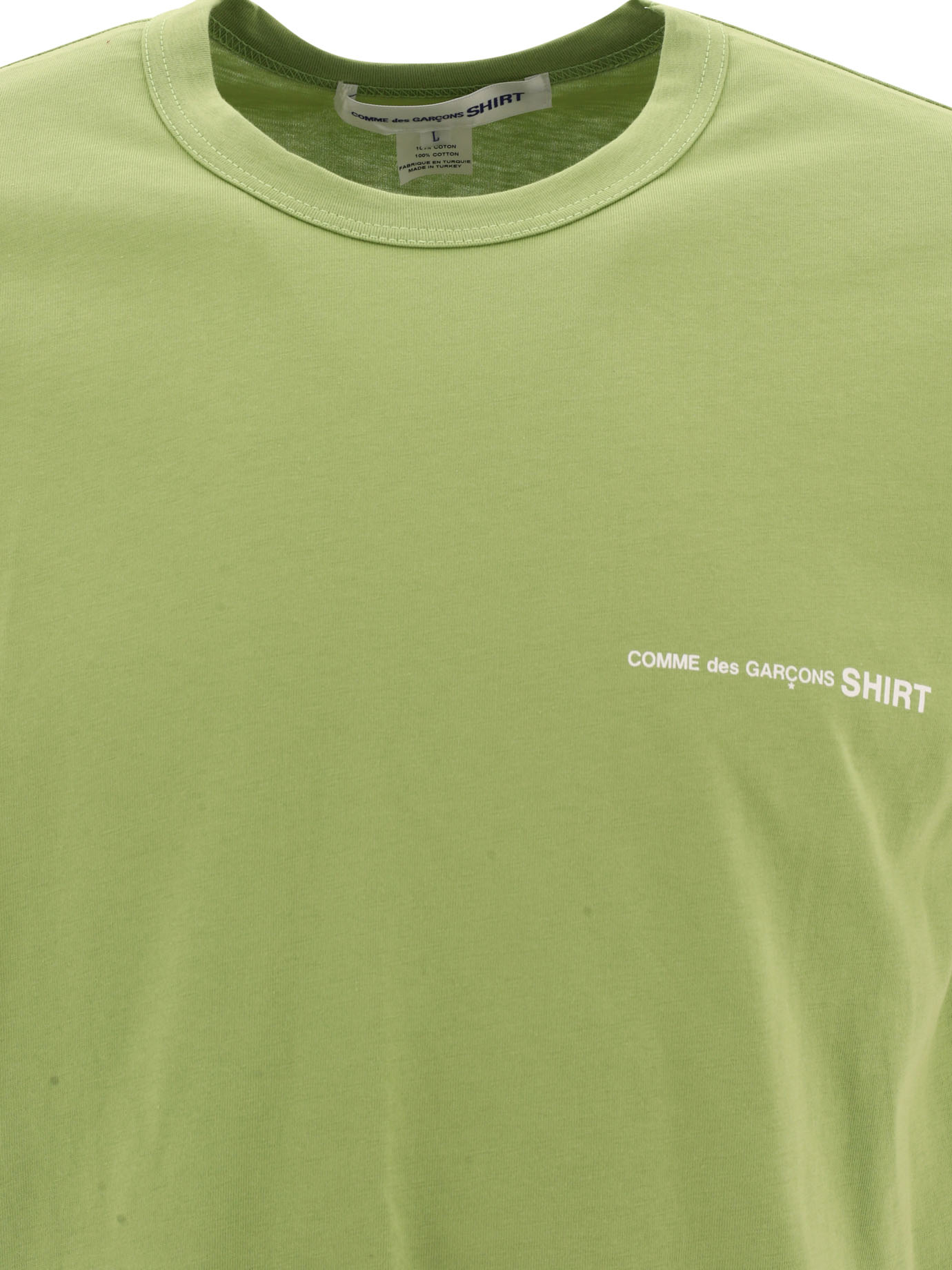 COMME DES GARçONS SHIRT Green T-shirt with logo